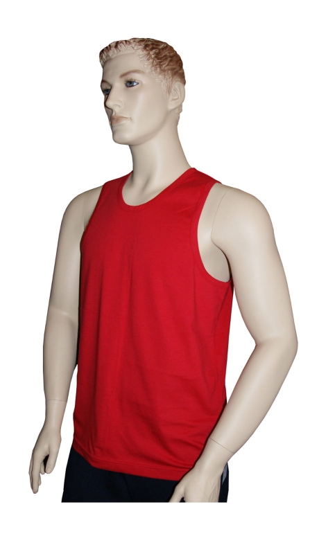 Koszulka bokserka męska czerwona bawełniana fason VKT-43.jpg