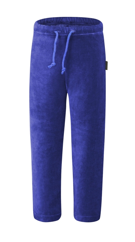 Spodnie dziecięce welurowe granatowe, fason unisex, proste nogawki, fason  VSd-2.jpg