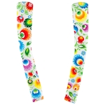 Rękawki sportowe w łowicki wzór ludowy - białe Ventus 