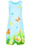 Sukienka z motylami VS-7niebieska