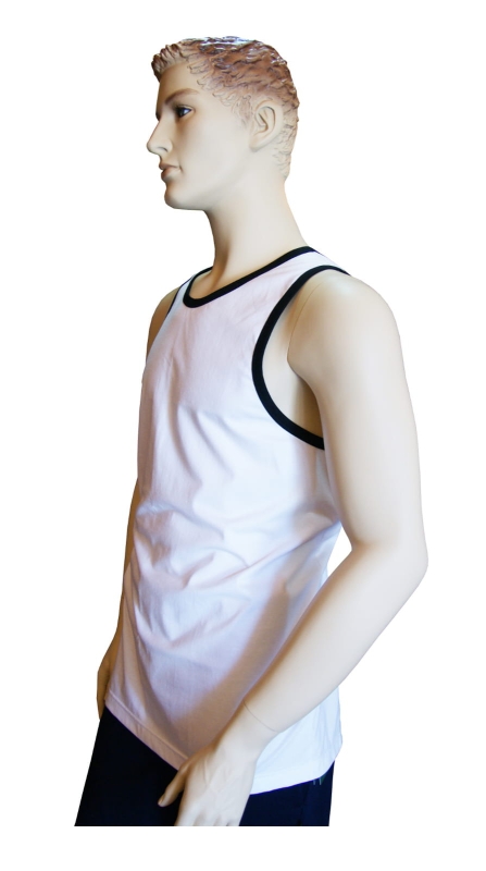 Koszulka bokserka męska biała bawełniana fason VKT-43.jpg