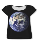 Koszulka damska Ziemia - Drzewo życia 