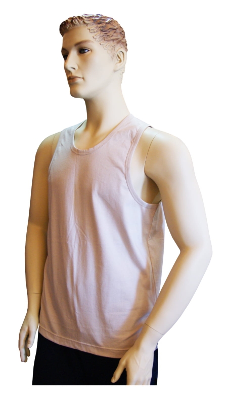 Koszulka bokserka męska beżowa bawełniana fason VKT-43.jpg