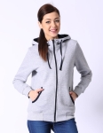 Bluza damska z kapturem rozpinana Ventus VBL-36 melanżowa
