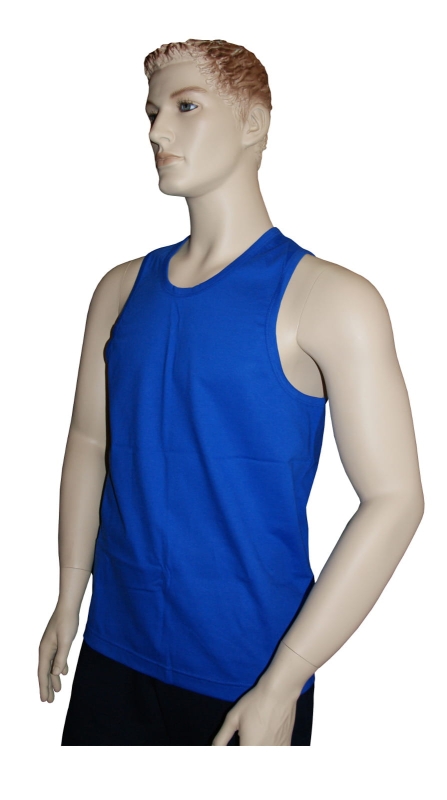 Koszulka bokserka męska chabrowa bawełniana fason VKT-43.jpg