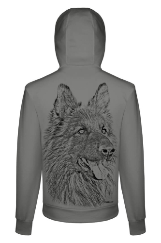 Bluza męska z Owczarkiem Niemieckim - tył 1 Ventus.jpg
