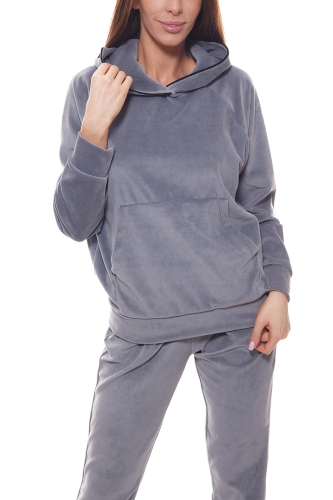 Bluza welurowa damska-szara Ventus1.jpg