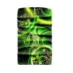 Komin buff zielony żółte kwiaty Ventus