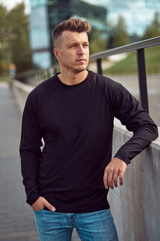 Czarny longsleeve męski bawełniany Ventus VKDRm-1.jpg