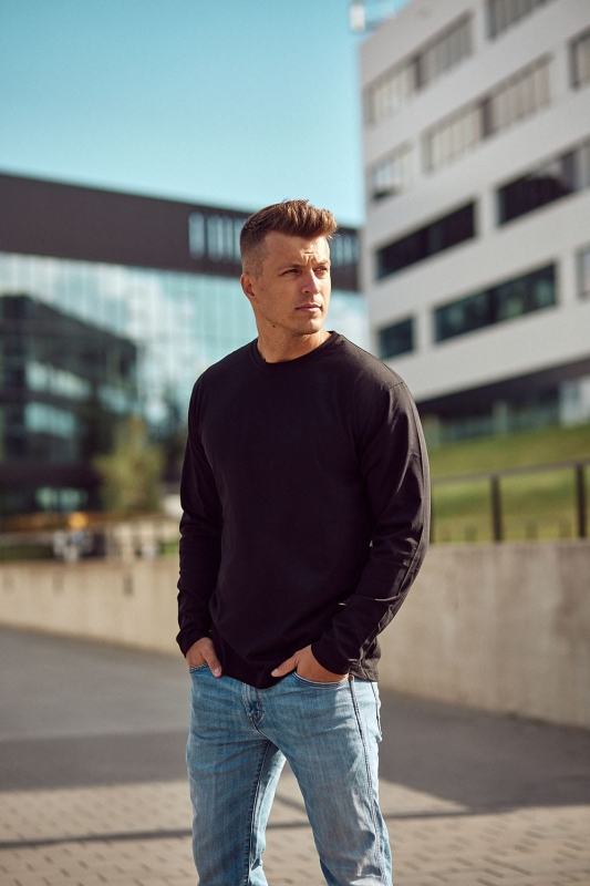 Longsleeve męski czarny bawełniany Ventus VKDRm-1.jpg