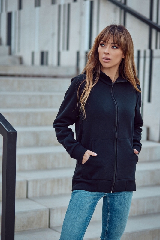 Bluza damska dresowa rozpinana czarna Ventus VBL-36d.jpg