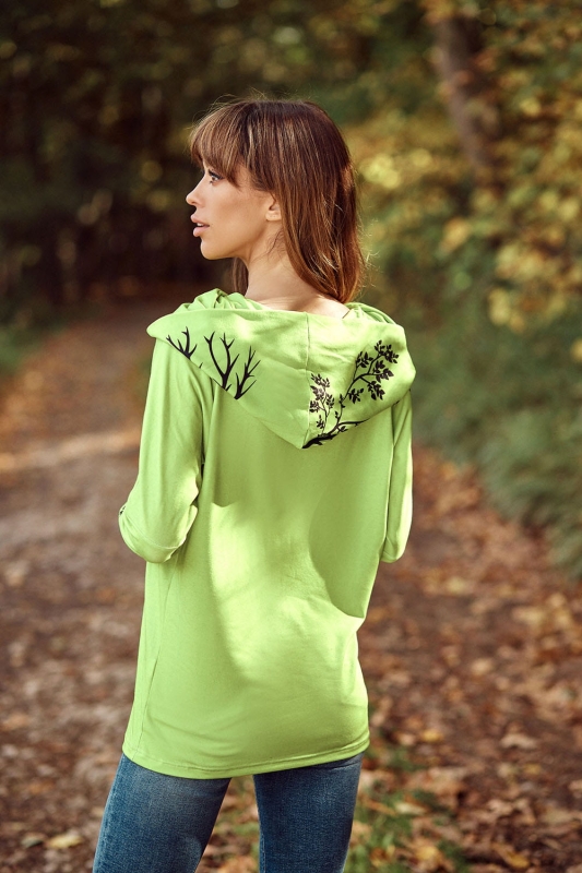 Bluza damska Drzewo życia z kapturem Ventus VKDRd-21.jpg