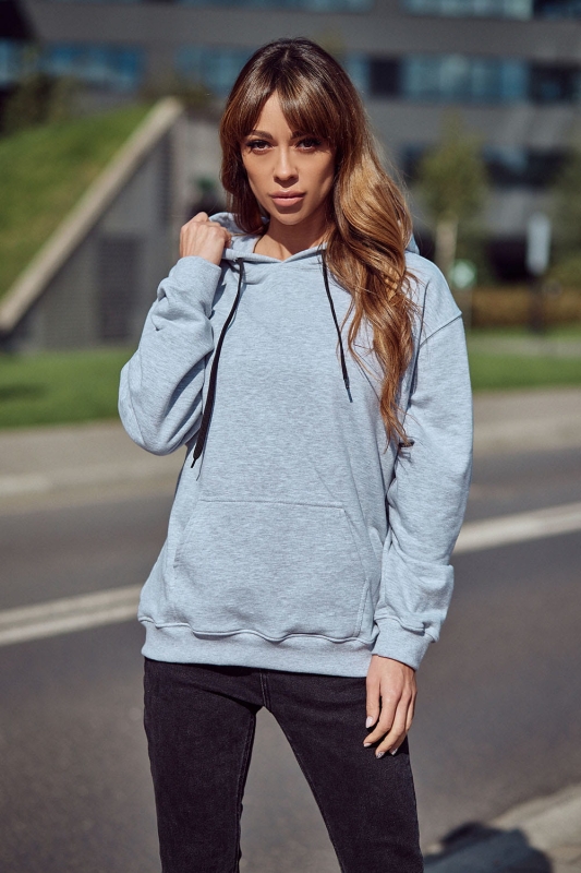 Bluza damska z kapturem melanżowa dresowa Ventus VBL-42.jpg