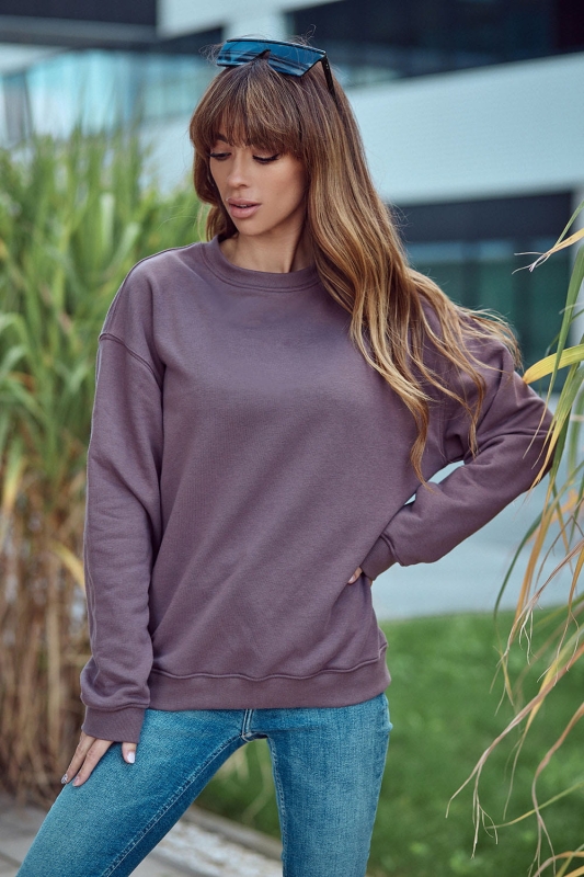 Bluza dresowa damska brązowa nie rozpinana Ventus VBL-43.jpg