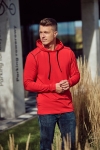 Longsleeve z kapturem męski czerwony VKDRm-10 Ventus