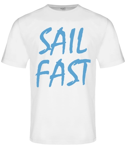 Koszulka męska biała Sail Fast VKT-1 Ventus przód.jpg