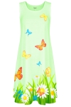 Sukienka z motylami VS-7 zielona
