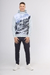 Bluza dresowa męska z górami Mountains 0055 VBL-36m Ventus