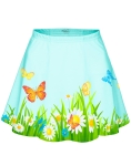 Spódniczka z motylami VS-9 niebieska