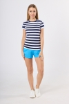 Koszulka damska w paski w stylu żeglarskim VKD-2