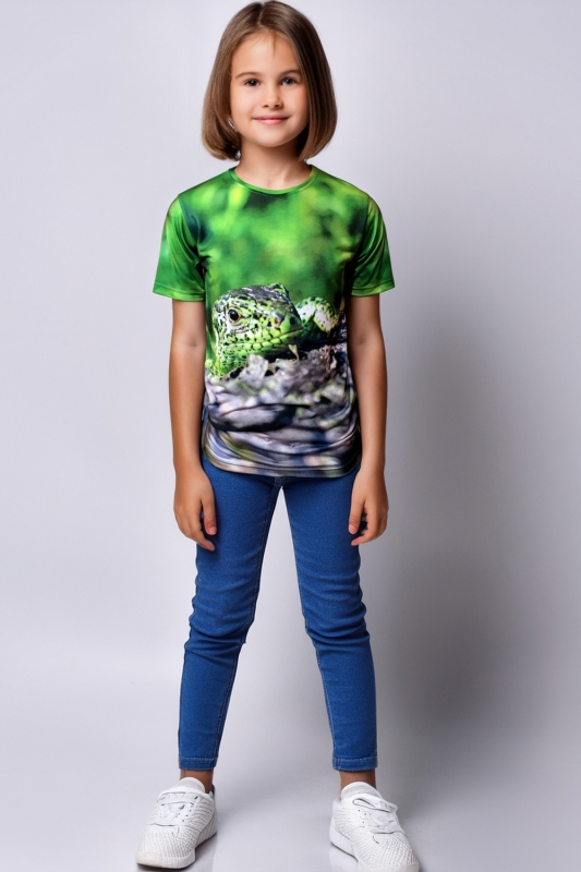 Koszulka T-shirt dziecięca z Jaszczurką Zwinką