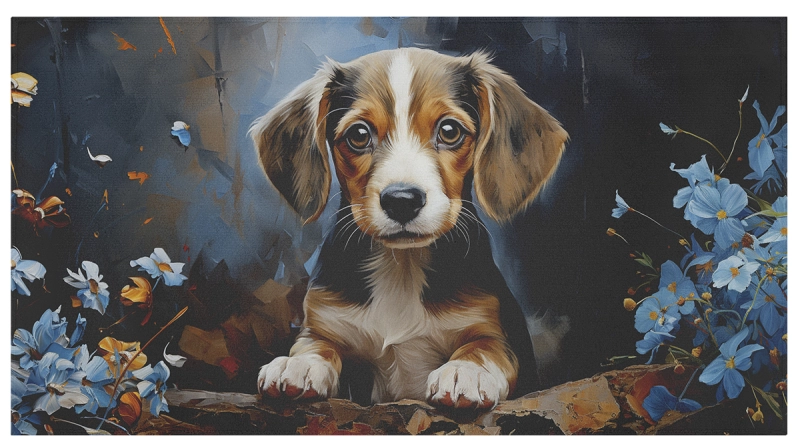 Ręcznik z mikrofibry z Psiakiem 0132 VR-1 Ventus