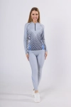Longsleeve damski ZIP sportowy szary 4009 VKDRD-104 Ventus Sport 