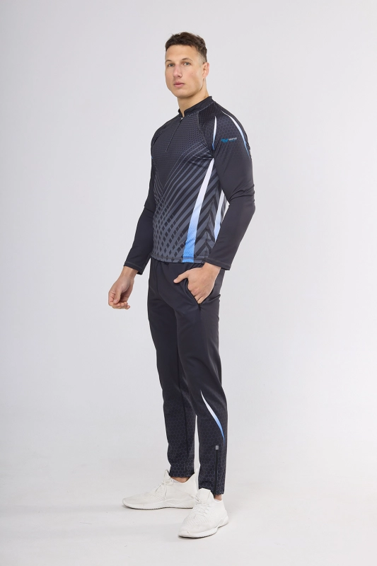 VKDRm-104 Longsleeve ZIP sport czarny 4008 z logo Ventus Sport-2.jpg