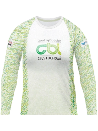 Longsleeve sportowy damski fason VKDRd-102 kolekcja Chodzę Bo Lubię i Ventus Sport, prezentowana od przodu.jpg