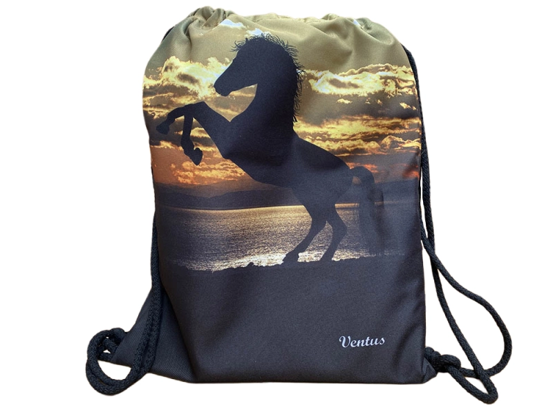 Worek plecak z Koniem - Black Horse