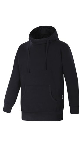 Bluza dresowa fason unisex Ventus VBL-37 w kolorze czarnym, wkładana przez głowę, nierozpinana, kieszeń typu kangurka, ściągacze przy rękawach i u dołu bluzy.jpg