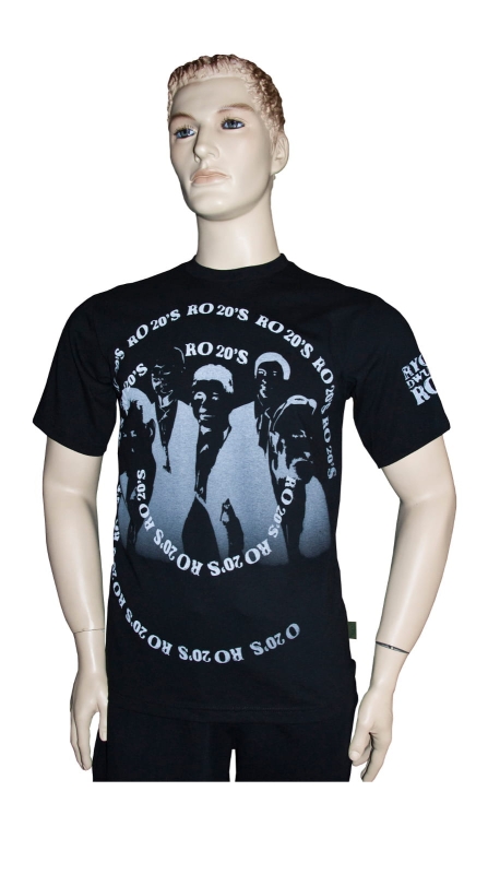 Koszulka męska czarna T-shirt z nadrukiem Ryczące Dwudziestki & Ventus fason VKT-1, krótki rękaw.jpg
