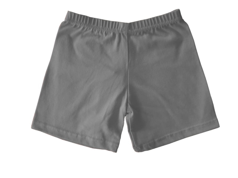 Krótkie spodenki dziecięce szare, bawełniane, fason unisex, fason VSK-1 slim.jpg