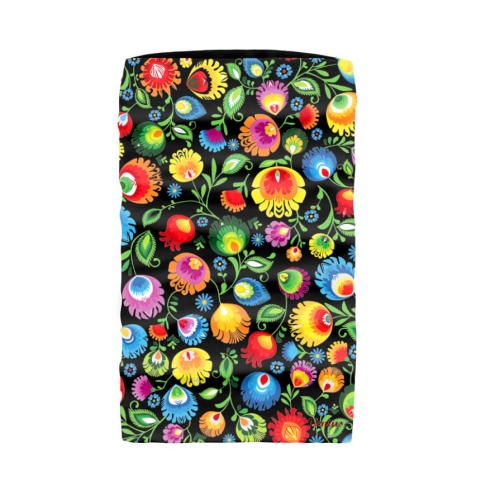 Komin buff łowicki czarny Ventus.jpg