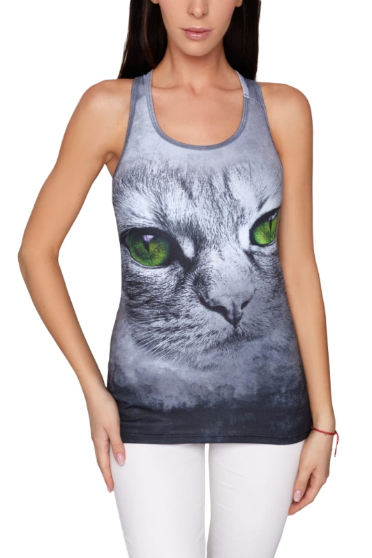 Tank top damski z kotem - Ventus - przód.jpg